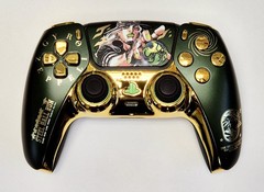 Customised PS5 Dualsense Controller – Steel Ball Run Gyro Zeppeli Design *NEW*