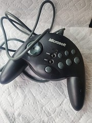 Microsoft Side Winder Gamepad Controller PC Black 90873 *untested