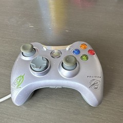 Pelican PL-3601 Wired Controller Silver/Gray 10ft for Xbox & Xbox 360