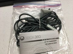 Microsoft Xbox 360 Play And Charge Kit Gray OEM Original