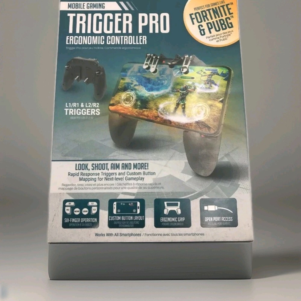 Gaming Trigger Handle Controller PRO Gamepad L1R1 & L2R2 Trigger Pro Ergonomic