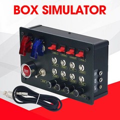 Horizontal Button Box SIM Racing Control Box Simulator for Simagic Fanatec ZQSR