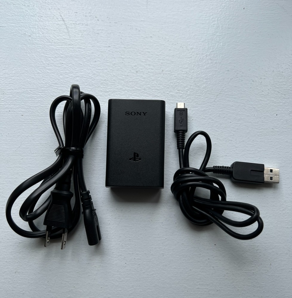 Authentic Sony PS Vita 2000 AC Adapter with both cables – 100% OEM
