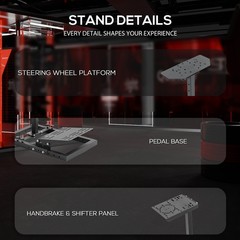 Supllueer Steering Racing Wheel Stand Fit for Logitech G920 Thrustmaster T300RS