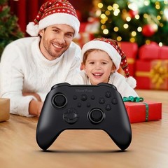 Versatile Wireless Game Controller for PC, Switch, iPhone, and Android – Black