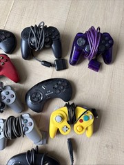 Lot of 18 PlayStation 2 Xbox Sega Gamecube Controllers FOR PARTS AS IS Untested