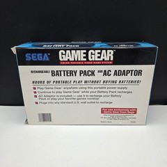 Sega Game Gear Rechargeable Battery Pack AC Adaptor Vintage Boxed OEM Black
