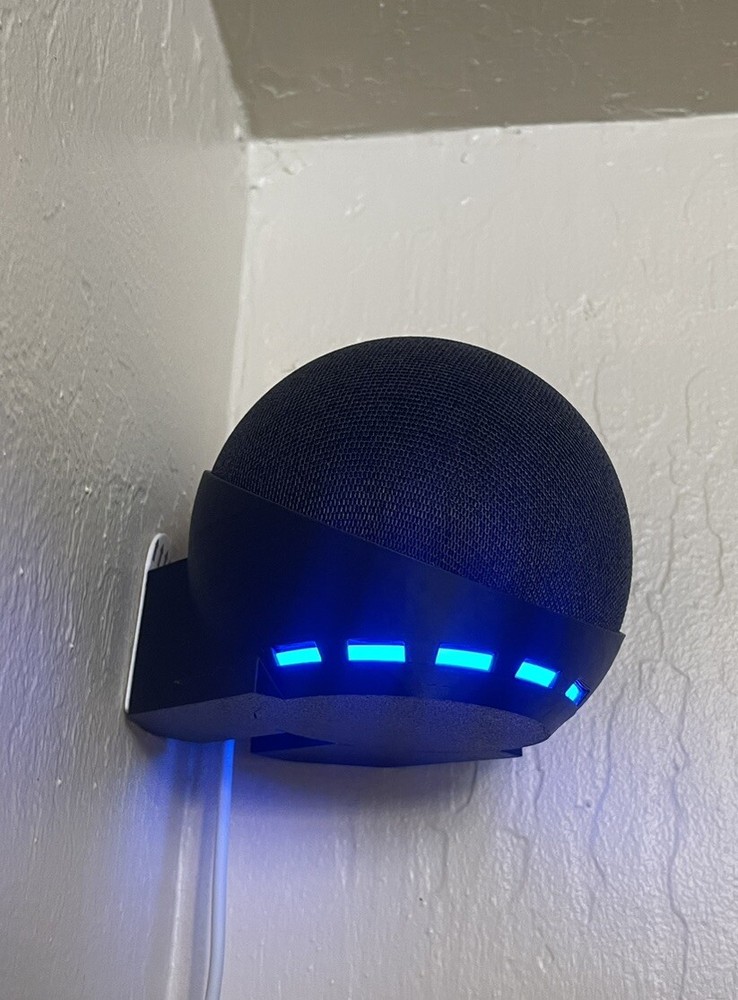 Echo Dot 4/5 Wall & Corner Mount Bracket Holder Accessory BLACK!!