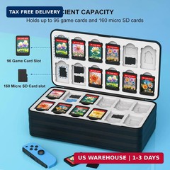 Jimofuga Switch Game Case for Nintendo Switch 2/Switch/OLED/Lite, Magnetic Switc
