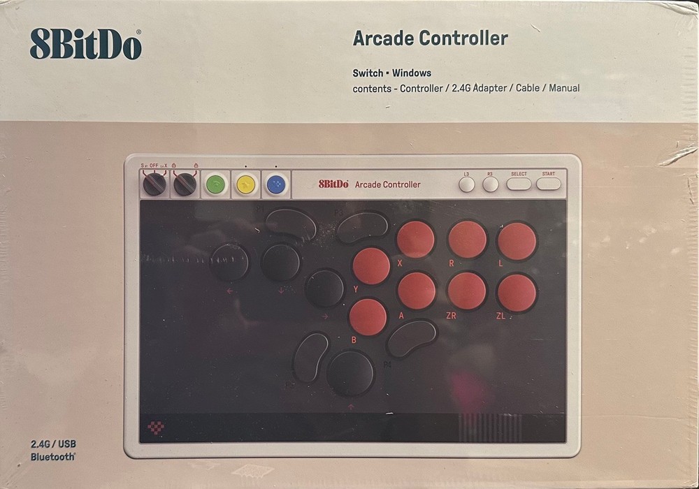 8BitDo All-Button Arcade Controller for Switch/Switch 2 & Windows
