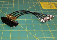 Female RGB Euro SCART to 4 BNC +Audio BUILT IN SYNC STRIPPER XM29 PVM BVM EXTRON