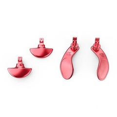 4PCS Red Stainless Steel Back Button Paddles For PS5 Edge Controller Parts B