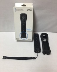 Wii Remote Motion Plus Controller Bundle – Black – Original OEM Nintendo EUC!