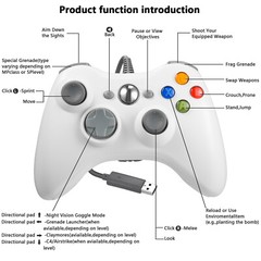 USB Wired Gamepad Controller For Xbox 360/ Xbox One Console PC Gaming Joystick