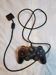 GS GameStop Playstation 2 PS2 Controller Wired Corded Black