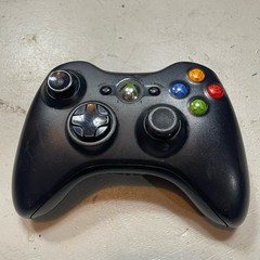 Microsoft Xbox 360 Controller Wireless Black Untested AS IS FOR PARTS OR REPAIR