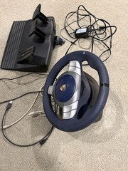 WORKING Fanatec Porsche 911 Carrera Sim Racing Wheel With Pedals, No Shifter