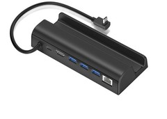 For Steam Deck/ROG Ally 6-IN-1 Docking Station Fast Charging w/HDMI 2.0 4K@60Hz