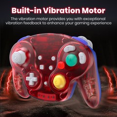 Wireless Gamecube NGC Controller w/ Rumble for Nintendo Gamecube Rechargeable