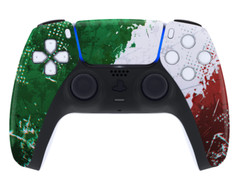 Italian Flag Custom UN-Modded Controller Unique Design compatible with PS5 OEM