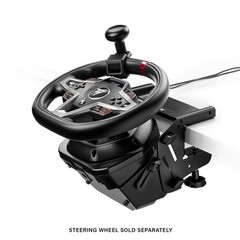 SimTask Steering Kit: Adjustable Clamp & Spinner Knob for Truck/Farm Sim Gaming