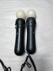 Lot of 2 Sony PlayStation 3 Motion Controller Black CECH-ZCM1U Untested