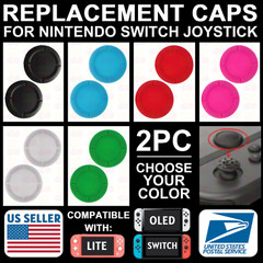 For Nintendo Switch/Lite/OLED Thumb Joy Con Analog Stick Grip Cap Rubber Cover
