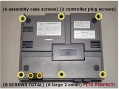 FITS NINTENDO NES CONTROLLER and CASE PLUG SCREWS [8~SCREWS TOTAL] U.S. SHIPPING