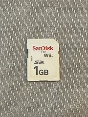 SanDisk 1.0 GB Gaming SD Memory Card For Nintendo Wii FAST FREE SHIPPING!!