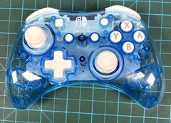 PDP Rock Candy Wired USB Controller Gamepad For Nintendo Switch Blue Clear