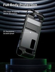 Adjustable Kickstand Case for Steam Deck/OLED – TPU Protective Cover, Shock-Abso