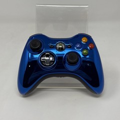 Microsoft Xbox 360 Wireless Controller Limited Edition Chrome Blue Tested Works