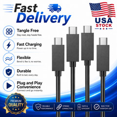 PS5 Controller Charger Cable 2 Pack 5FT USB-C Fast Charge Playstation, Xbox