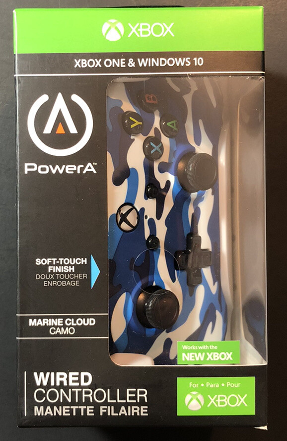 PowerA Wired Controller for XBOX ONE / PC [ Marine Cloud Camo ] NEW