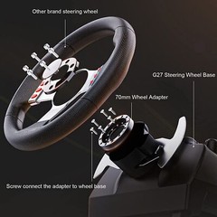 For Logitech G29 G920 G923 13/14inch Racing Steering Wheel Adapter Plate 70mm
