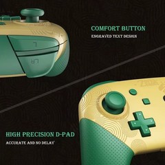 New Nintendo Switch Pro Controller Wireless Zelda Tears of the Kingdom-Green