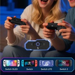 Versatile Wireless Game Controller for PC, Switch, iPhone, and Android – Black