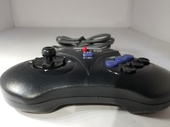 NEW 3 Button Controller Gamepad W/ Thumbstick Slow Turbo for Sega Genesis CD #8M