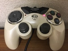 Cyber Gadget PS2 Wired Controller Pearl White Turbo Tested From Japan