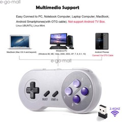 Wireless SNES Controller & USB Receiver for PC MAC Raspberry Pi Windows Computer