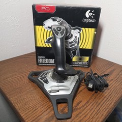 Logitech Freedom RF 2.4 Wingman Cordless Joystick Controller WITH Wire And Box
