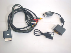 Microsoft Xbox 360 AV Component Cable Optical Audio Adapter Kinect Wifi USB C3