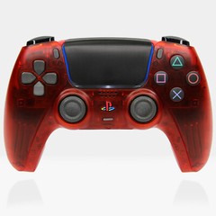 DS4 Red Crystal Killscreen PS5 Controller PlayStation 5 Retro Sony DualSense