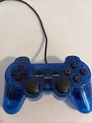 PS2 Wired Analog Controller – 3rd Party-Translucent Blue