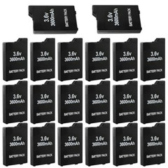 2026 Rechargeable Replacement Battery 3600mAh 3.6V For PSP Slim 2000 2001 3000