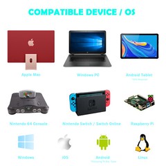 2.4G Wireless Controller Gamepad For Nintendo Switch/ 64 Console With Vibration