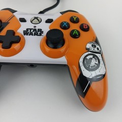 PowerA Star Wars BB-8 Xbox Wired Controller Orange White Model 1423255-01 Tested