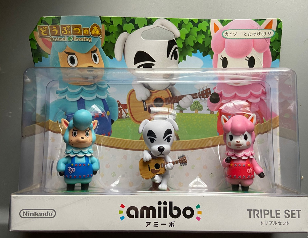 Nintendo Amiibo Animal Crossing Series Triple Set Kaizo Totakeke Lisa Japan RARE