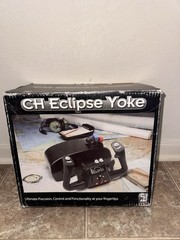 CH Products Eclipse Yoke Flight Simulator Control Stick 200-616 USB PC Computer