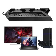 PS4 Cooling Station Vertical Stand 2 Controller Charging Dock For PlayStation 4